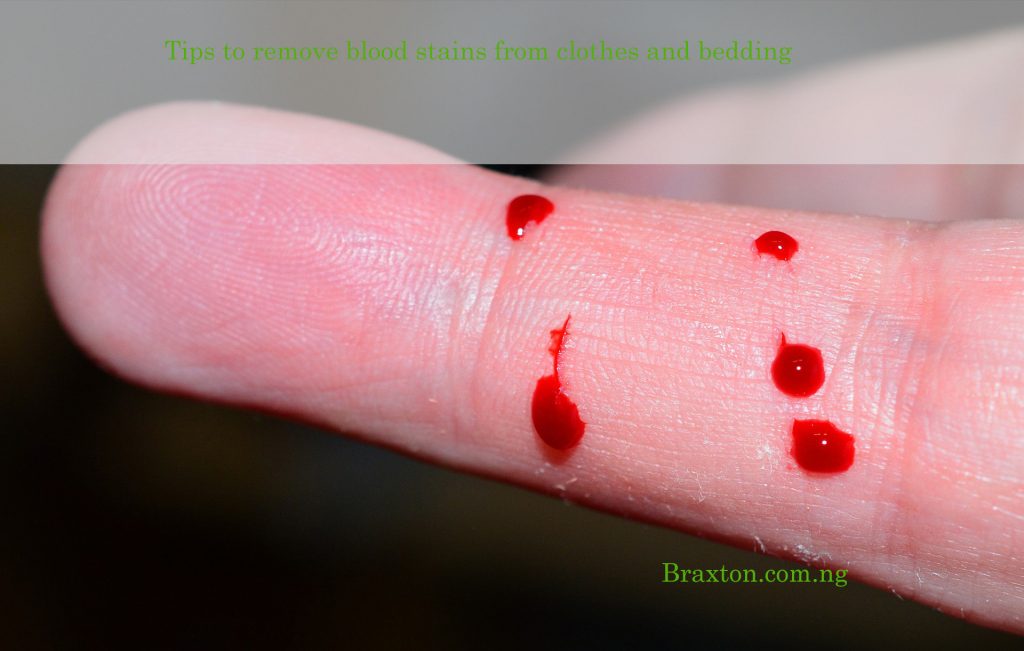 Treat Blood Stains in clothes and beddings